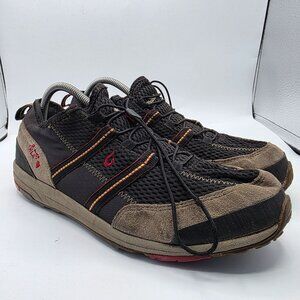 Olukai Kia’i Trainer Mens Size 11 Brown Red Athletic Shoes Outdoors Walking